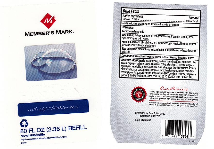 IMAGE OF ANTIBACTERIAL HAND SP WITH LIGHT MOISTURIZERS REFILL