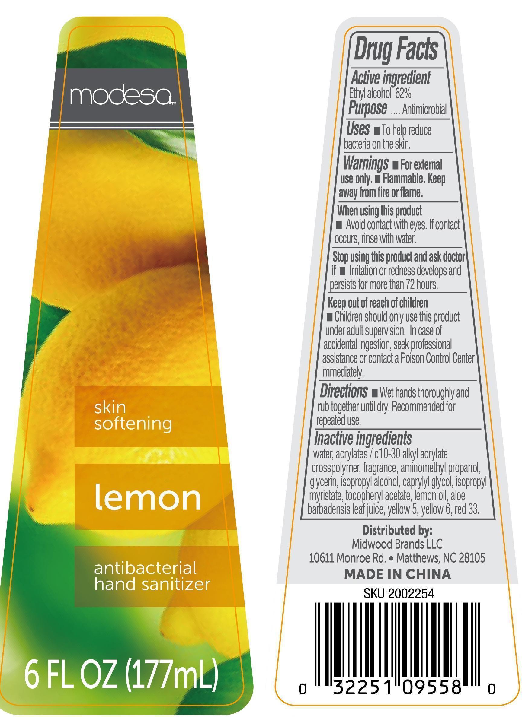 Modesa Antibacterial Hand Sanitizer Lemon | Alcohol Gel while Breastfeeding