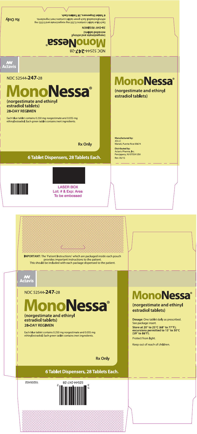 PRINCIPAL DISPLAY PANEL - Kit Carton - MonoNessa