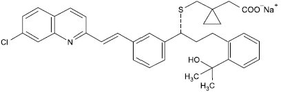 montelukast sodium structural formula