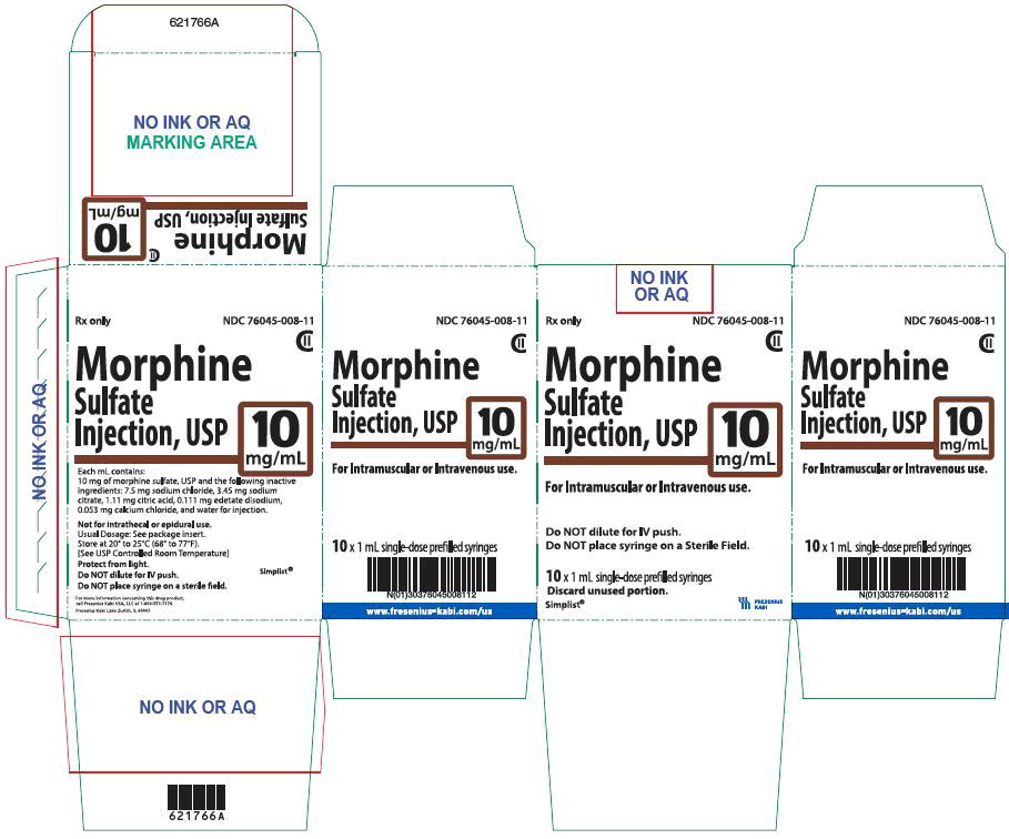 PACKAGE LABEL - PRINCIPAL DISPLAY – Morphine 1 mL Carton Panel
