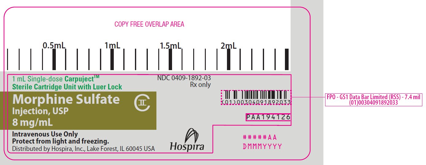 PRINCIPAL DISPLAY PANEL - 8 mg/mL Cartridge Label