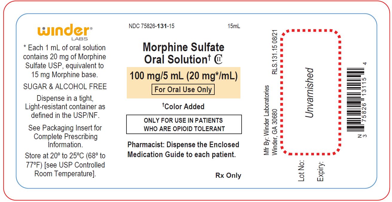 PRINCIPAL DISPLAY PANEL 100 mg / 5 mL - 15 mL Bottle Label