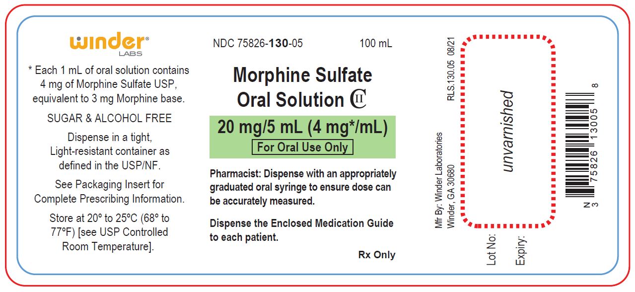 PRINCIPAL DISPLAY PANEL 20 mg - 100 mL Bottle Label