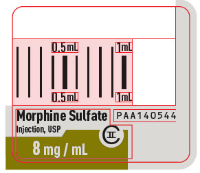 PRINCIPAL DISPLAY PANEL - 8 mg/mL Syringe Luer Lock Label