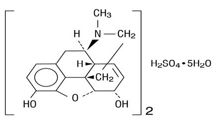 morphine sulfate structural formula