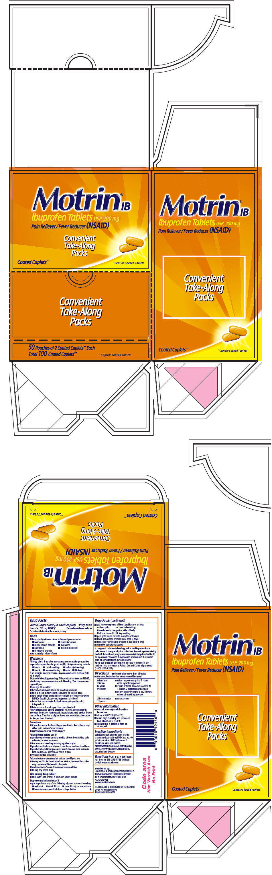 PRINCIPAL DISPLAY PANEL - 200 mg Tablet Pouch Box