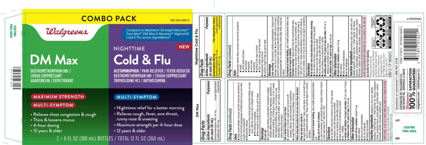 Walgreens DM Max and Nighttime Cold and Flu Combo Pack