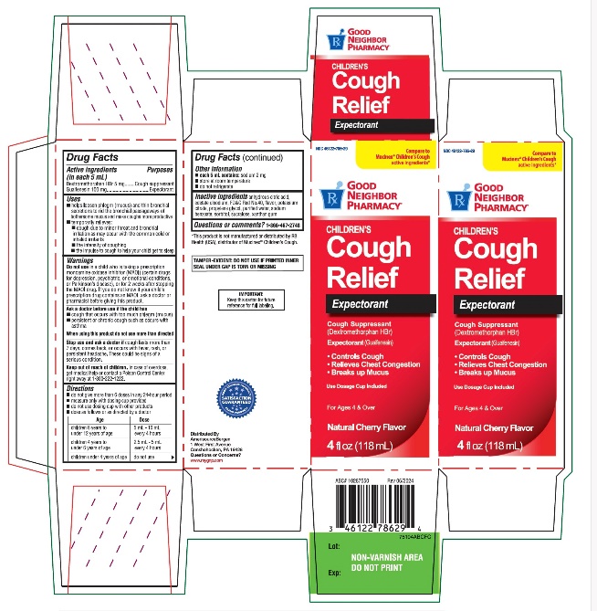ABC Children's Cough Relief 4 FL OZ Cherry Flavor