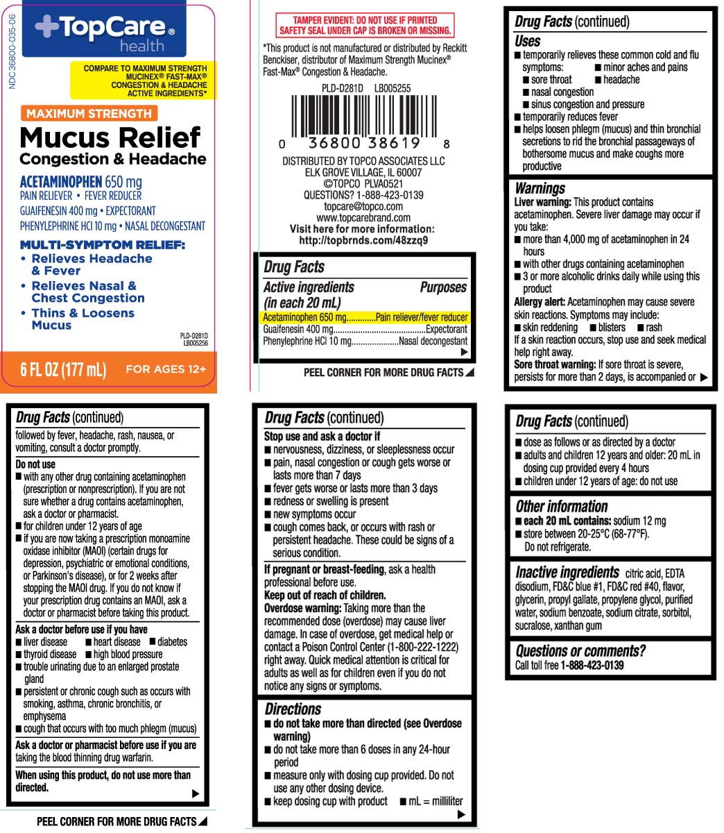 Acetaminophen 650 mg, Guaifenesin 400 mg, Phenylephrine HCl 10 mg
