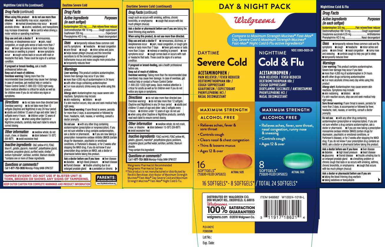 Acetaminophen 325 mg, Dextromethorphan HBr 10 mg, Guaifenesin 200 mg, Phenylephrine HCI 5 mg, Acetaminophen 325 mg, Dextromethorphan HBr 10 mg, Doxylamine succinate 6.25 mg, PhenylephrineHCI 5 mg