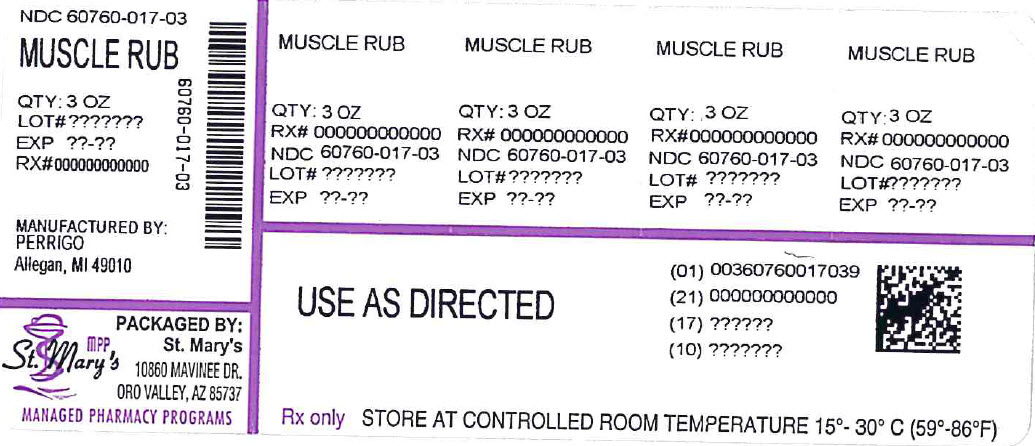Muscle Rub | Menthol 10 G, Methyl Salicylate 15 G Breastfeeding