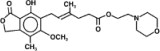 Mycophenolate Mofetil Structural Formula
