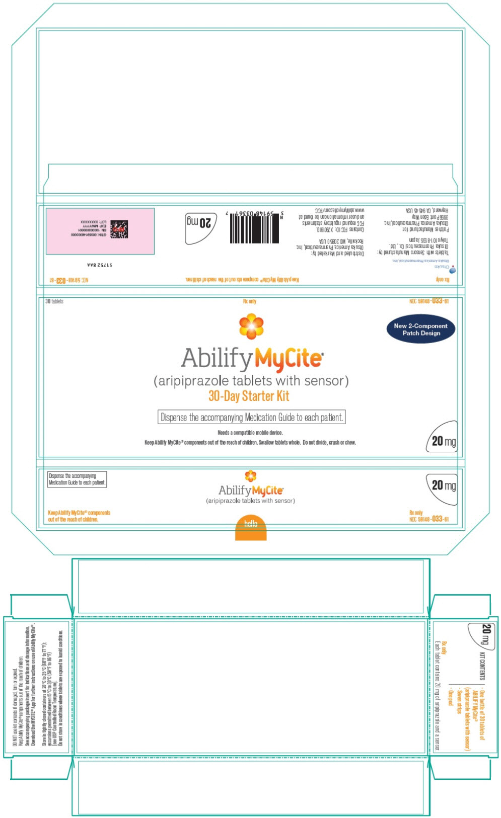 PRINCIPAL DISPLAY PANEL - Starter Kit Carton - 20 mg