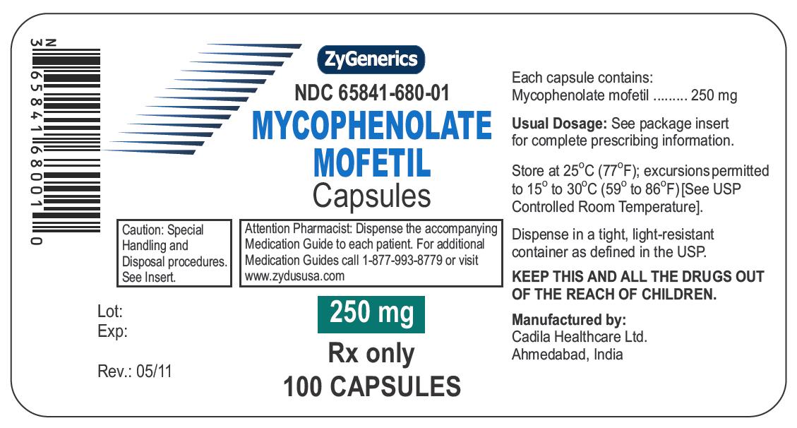 Mycophenolate Mofetil Capsules, 250 mg