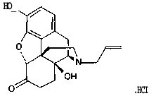 image of naloxone chemical structure