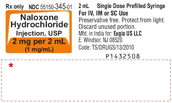 PACKAGE LABEL-PRINCIPAL DISPLAY PANEL-2 mg per 2 mL (1 mg/mL) - Syringe Label