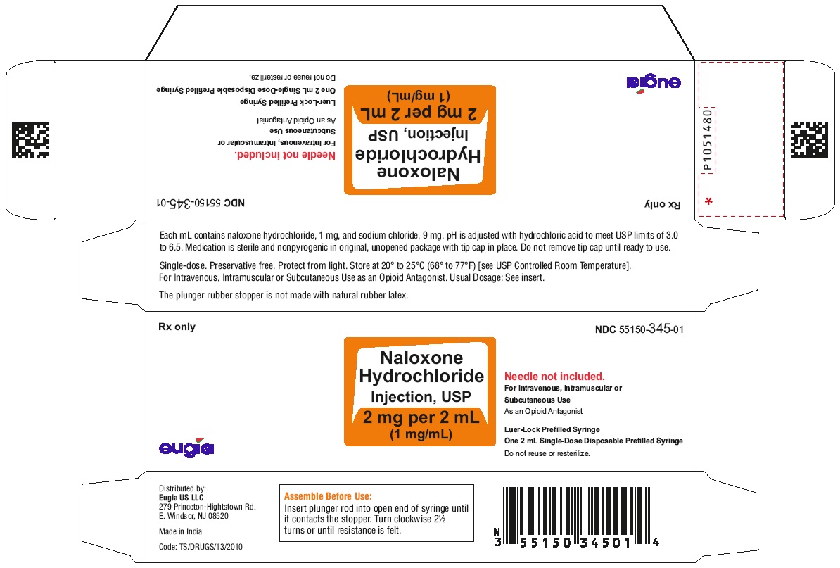 PACKAGE LABEL-PRINCIPAL DISPLAY PANEL-2 mg per 2 mL (1 mg/mL) - Syringe-Carton (1 Syringe)