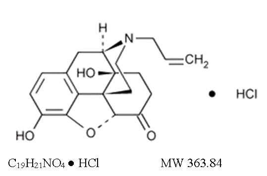 naloxone-hydrochloride-structure