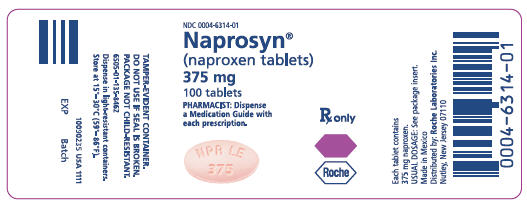 PRINCIPAL DISPLAY PANEL - 375 mg Tablet Bottle Label