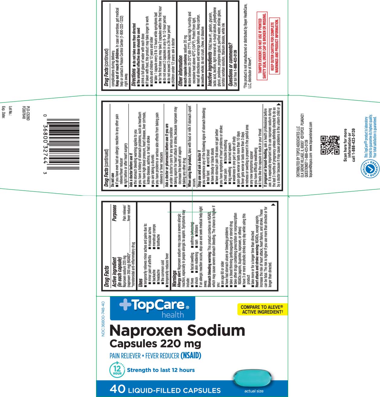 Naproxen sodium 220 mg (naproxen 200 mg ) (NSAID)* *nonsteroidal anti-inflammatory drug