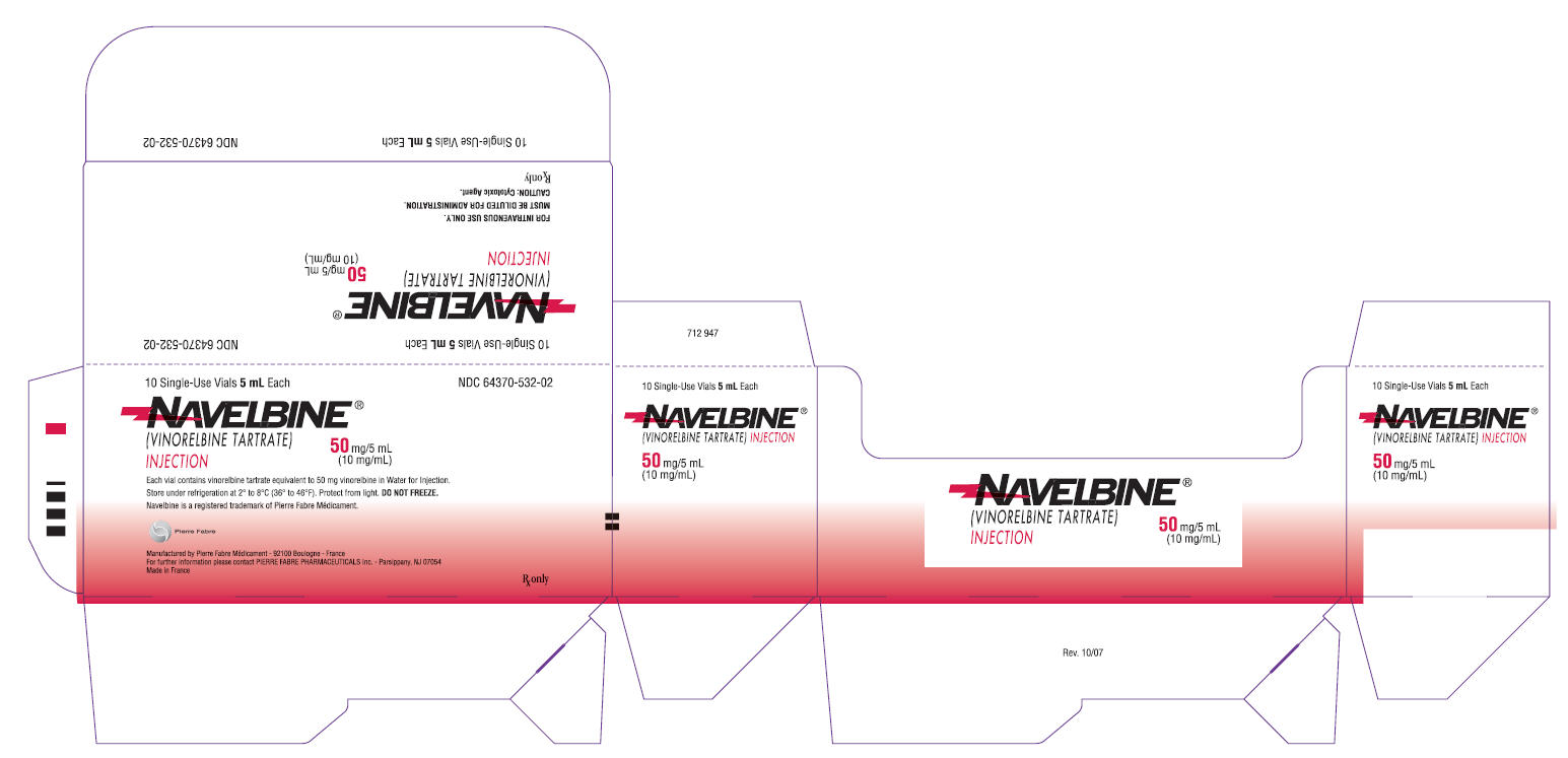 Navelbine 50 mg/5 mL Single-Use Vial