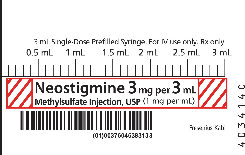 PACKAGE LABEL - PRINCIPAL DISPLAY - Neostigmine 3 mL Syringe Label
