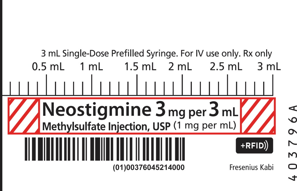 PACKAGE LABEL – PRINCIPAL DISPLAY – Neostigmine 3 mL Syringe Label
