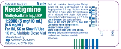 Neostigmine Methylsulfate Injection, USP 1:2000 (5 mg/10 mL) (0.5 mg/mL) 10 mL Multiple Dose Vial