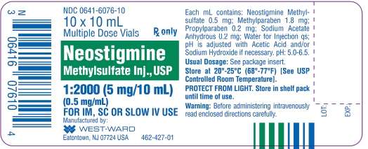Neostigmine Methylsulfate Injection, USP 1:2000 (5 mg/10 mL) (0.5 mg/mL) 10 x 10 mL Multiple Dose Vials