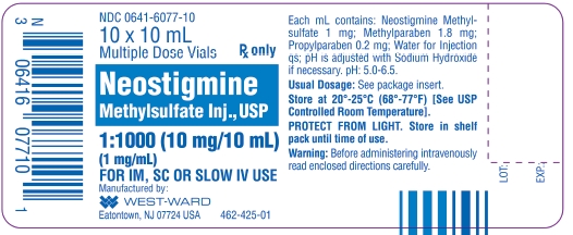 Neostigmine Methylsulfate Injection, USP 1:1000 (10 mg/10 mL) (1 mg/mL) 10 x 10 mL Multiple Dose Vials