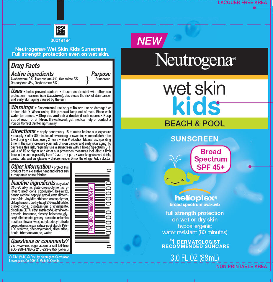Neutrogena Wet Skin Kids Beach And Pool Sunscreen Broad Spectrum Spf45 Plus while Breastfeeding