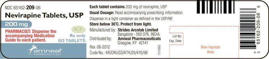 200 mg 60 Tablets Bottle Label