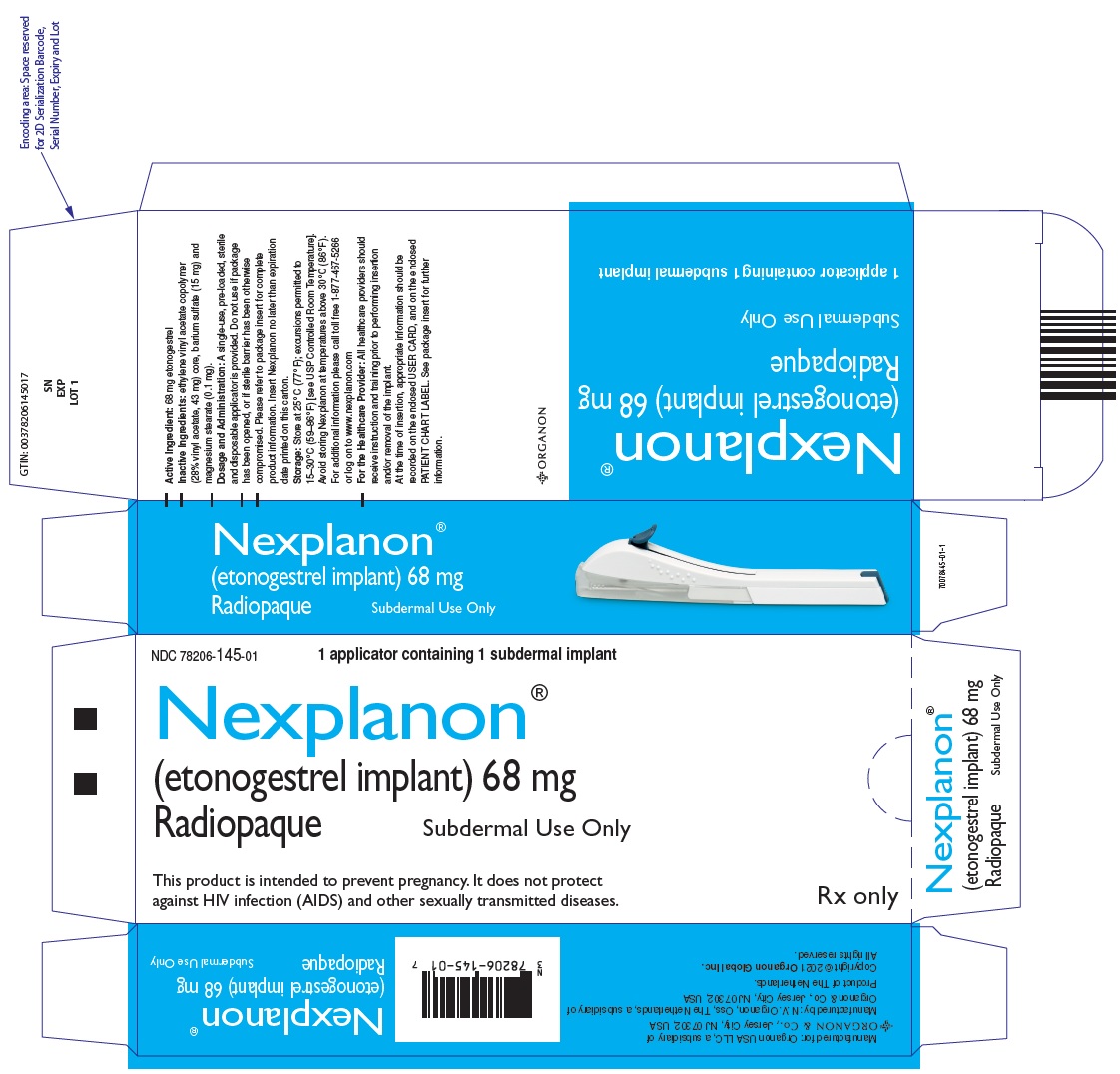 PRINCIPAL DISPLAY PANEL - 68 mg Implant Blister Pack Carton