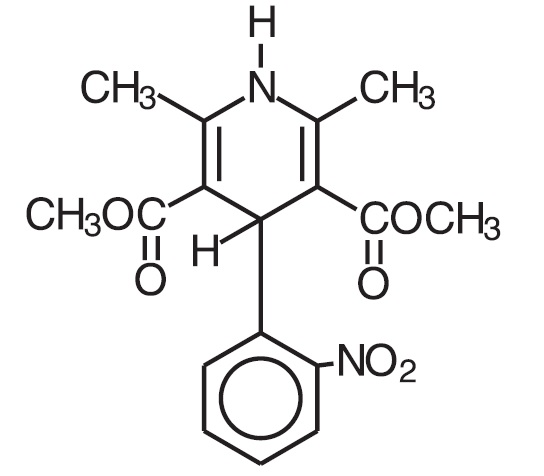 Nifedipine structural formula