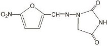 Nitrofurantoin structural formula