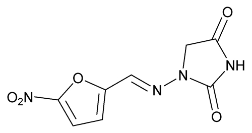 structural formula - nitrofurantoin, USP