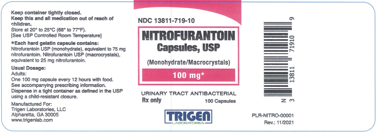 Nitrofurantoin Capsules USP 100 mg-Container Label