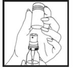 Remove the plastic cap from the container. (See Figure B)