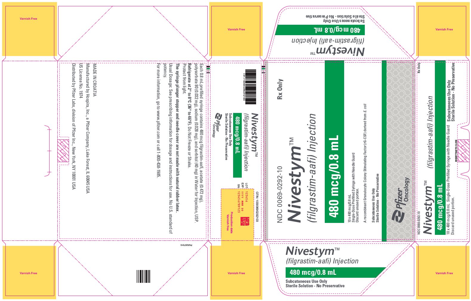 Rx Item-Nivestym 480MCG 0.8 ML PFS-Keep Refrigerated - by Pfizer Pharma USA