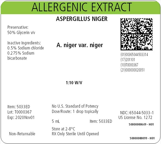 Aspergillus niger, 5 mL 1:10 w/v Carton Label