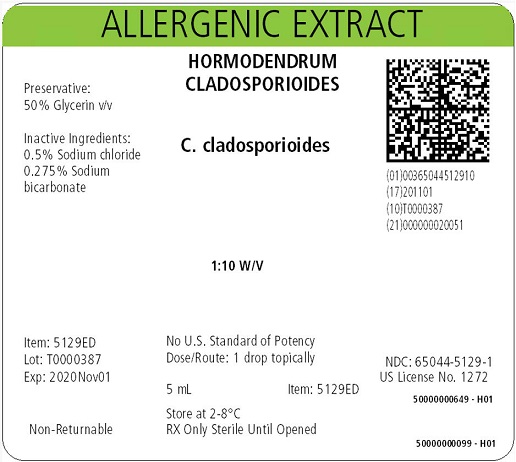 Hormodendrum cladosporioides, 5 mL 1:10 w/v Carton Label