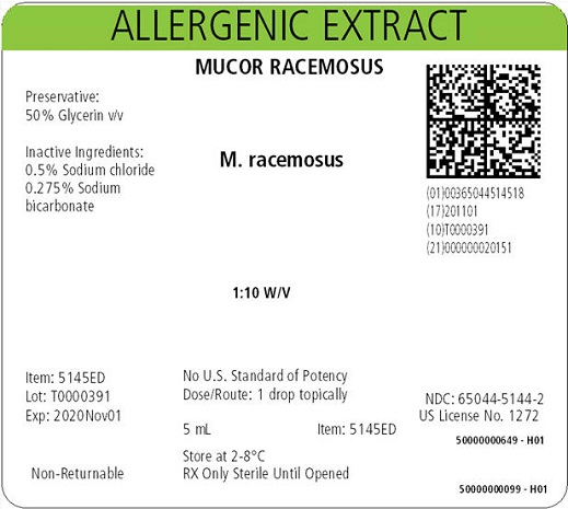 Mucor racemosus, 5 mL 1:10 w/v Carton Label