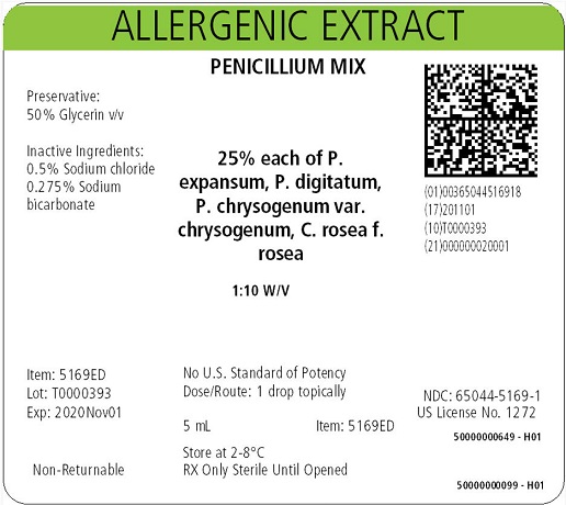 Penicillium Mix, 5 mL 1:10 w/v Carton Label