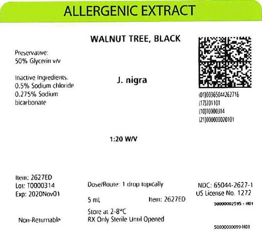 Walnut Tree, Black, 5 mL 1:20 w/v Carton Label