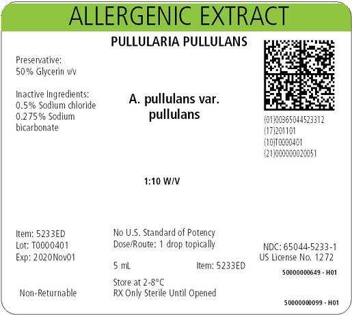 Pullularia pullulans, 5 mL 1:10 w/v Carton Label