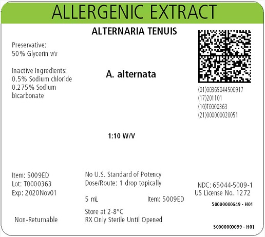 Alternaria tenuis, 5 mL 1:10 w/v Carton Label