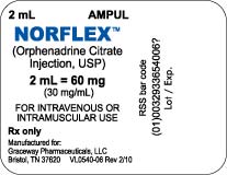 Norflex Injection label