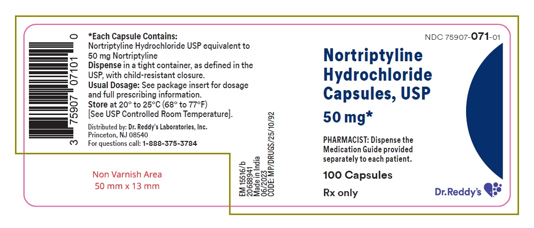 PRINCIPLE DISPLAY PANEL-50 mg Capsule Bottle Label