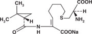 Cilastatin Sodium Structural Formula

